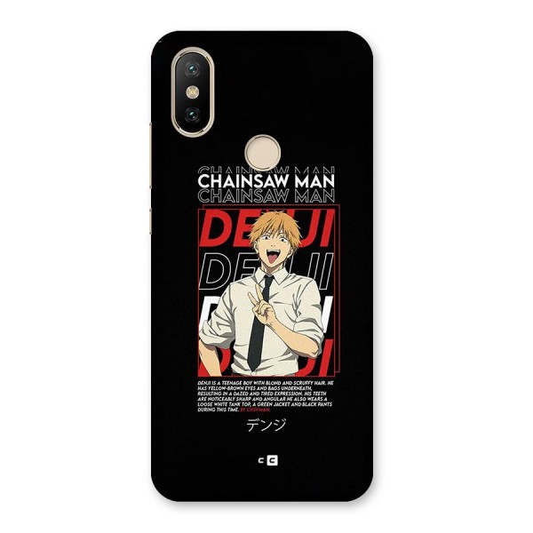 Denji Chainsaw Man Back Case for Mi A2