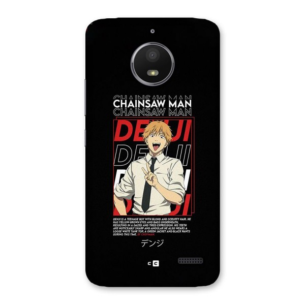 Denji Chainsaw Man Back Case for Moto E4