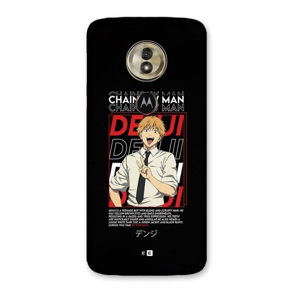 Denji Chainsaw Man Back Case for Moto G6 Play