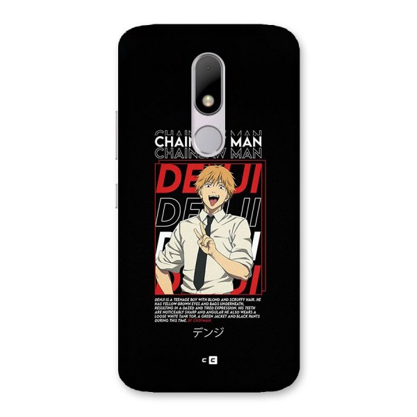 Denji Chainsaw Man Back Case for Moto M