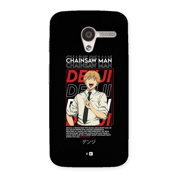 Denji Chainsaw Man Back Case for Moto X