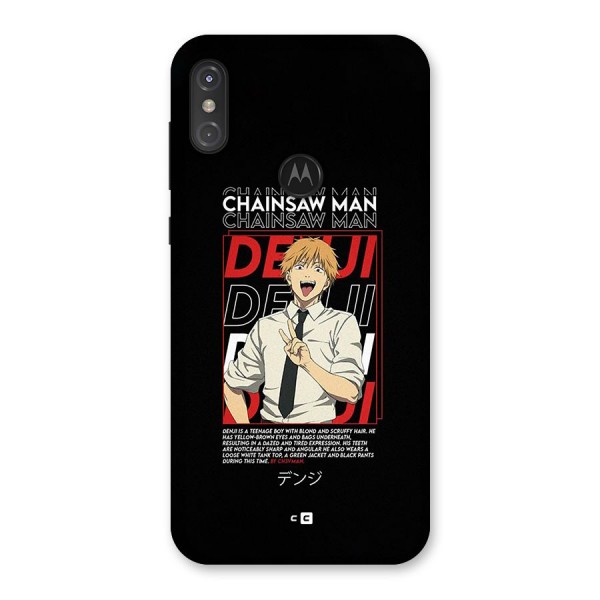 Denji Chainsaw Man Back Case for Motorola One Power