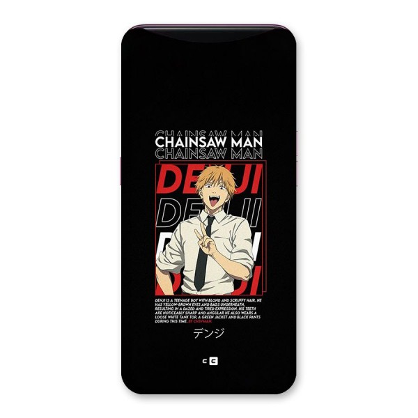 Denji Chainsaw Man Back Case for Oppo Find X