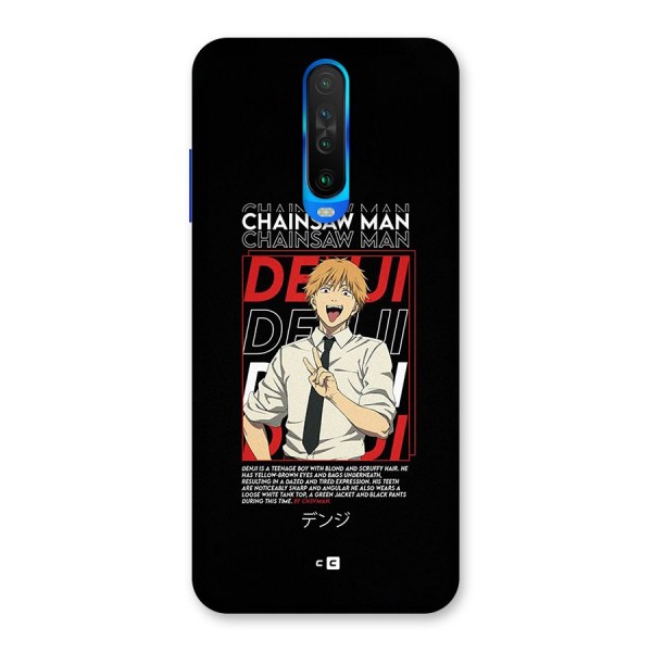 Denji Chainsaw Man Back Case for Poco X2