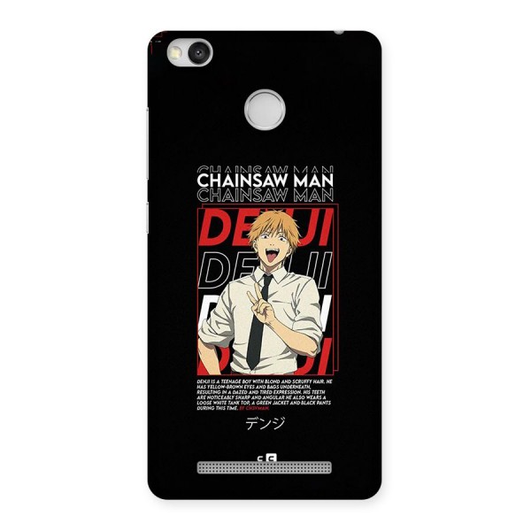 Denji Chainsaw Man Back Case for Redmi 3S Prime