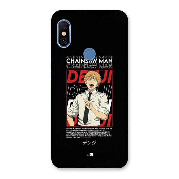 Denji Chainsaw Man Back Case for Redmi Note 6 Pro