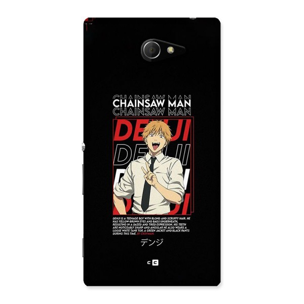 Denji Chainsaw Man Back Case for Xperia M2