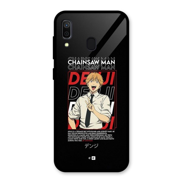 Denji Chainsaw Man Glass Back Case for Galaxy A30