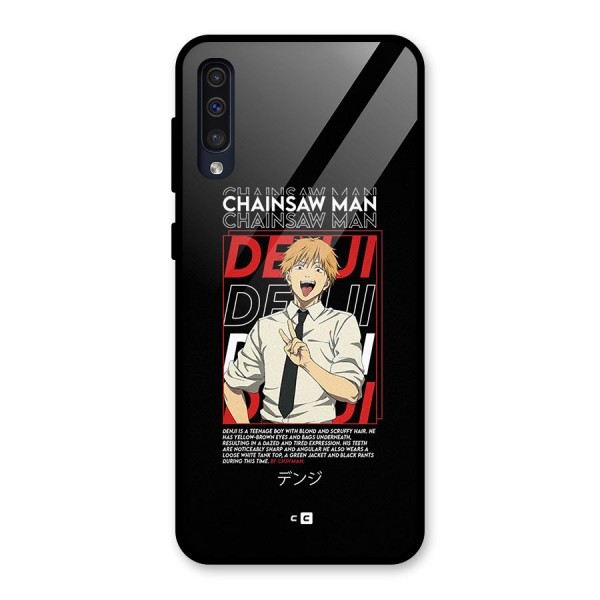 Denji Chainsaw Man Glass Back Case for Galaxy A50