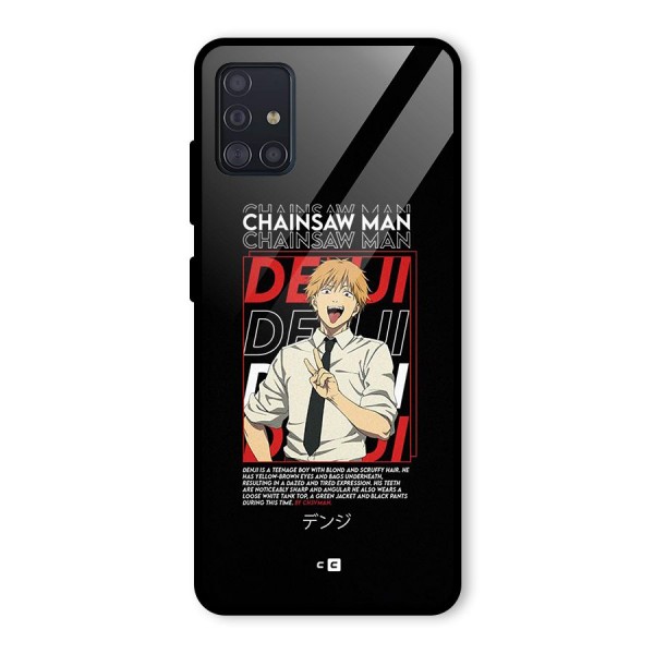 Denji Chainsaw Man Glass Back Case for Galaxy A51