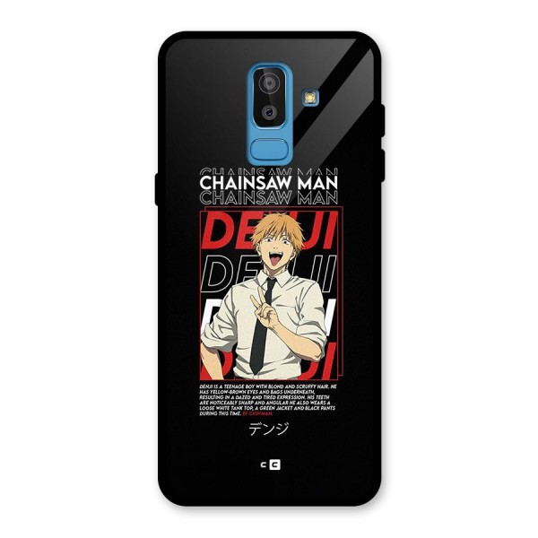 Denji Chainsaw Man Glass Back Case for Galaxy J8