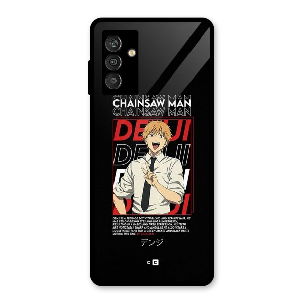 Denji Chainsaw Man Glass Back Case for Galaxy M13