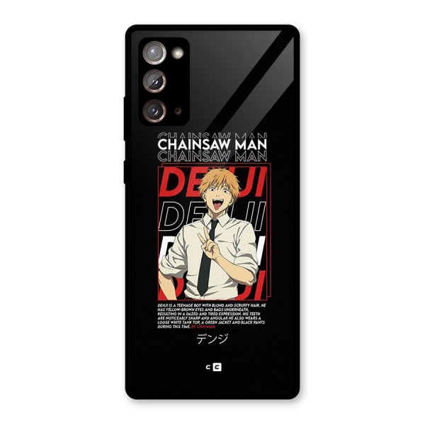 Denji Chainsaw Man Glass Back Case for Galaxy Note 20