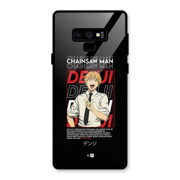 Denji Chainsaw Man Glass Back Case for Galaxy Note 9