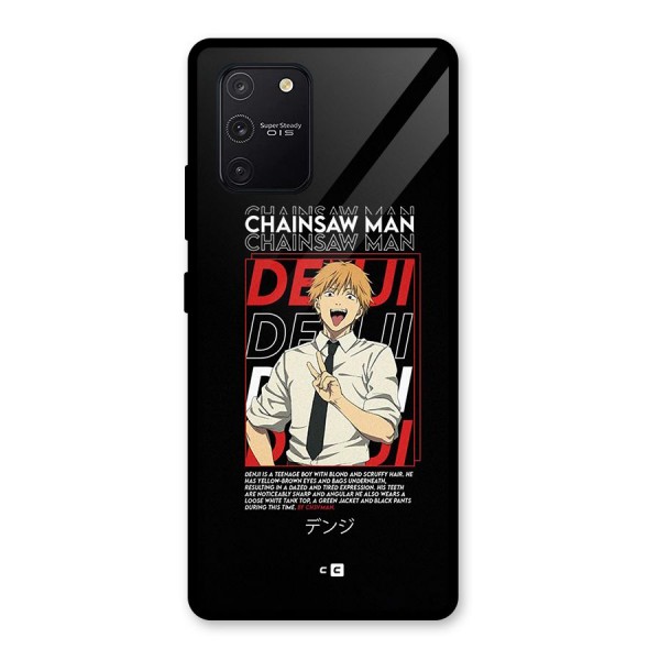 Denji Chainsaw Man Glass Back Case for Galaxy S10 Lite