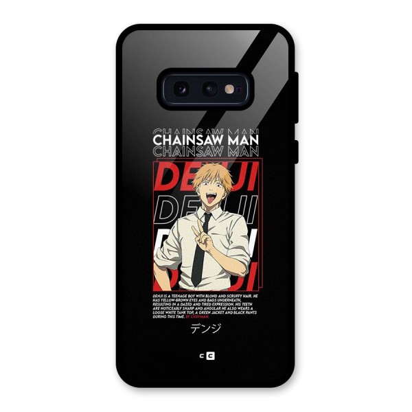 Denji Chainsaw Man Glass Back Case for Galaxy S10e