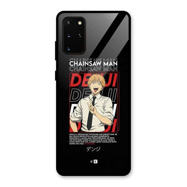 Denji Chainsaw Man Glass Back Case for Galaxy S20 Plus