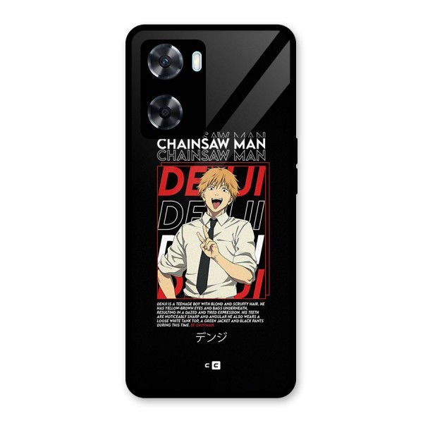 Denji Chainsaw Man Glass Back Case for Oppo A77s