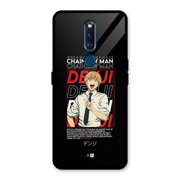 Denji Chainsaw Man Glass Back Case for Oppo F11 Pro