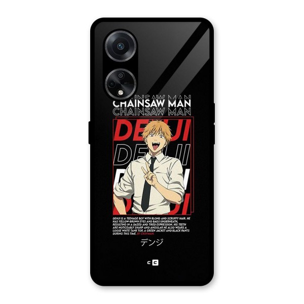 Denji Chainsaw Man Glass Back Case for Oppo F23