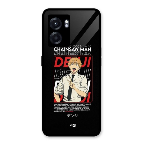 Denji Chainsaw Man Glass Back Case for Oppo K10 (5G)