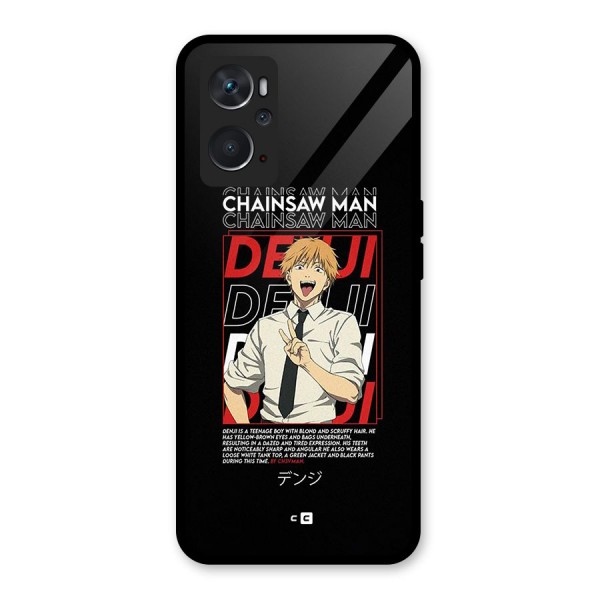 Denji Chainsaw Man Glass Back Case for Oppo K10 4G