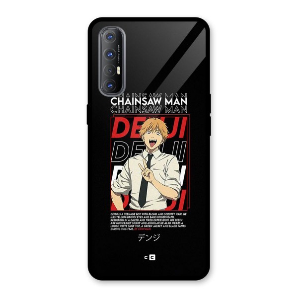 Denji Chainsaw Man Glass Back Case for Oppo Reno3 Pro