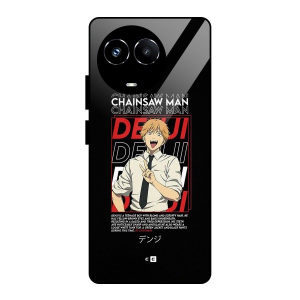 Denji Chainsaw Man Glass Back Case for Realme 11X