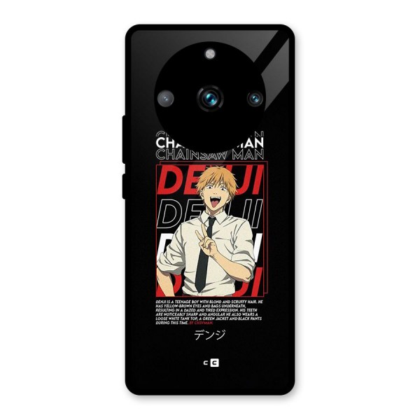 Denji Chainsaw Man Glass Back Case for Realme 11 Pro