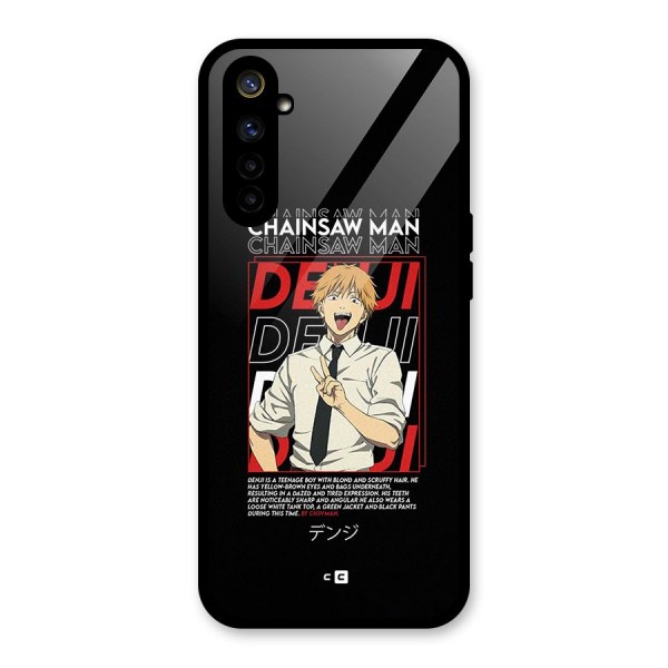 Denji Chainsaw Man Glass Back Case for Realme 6