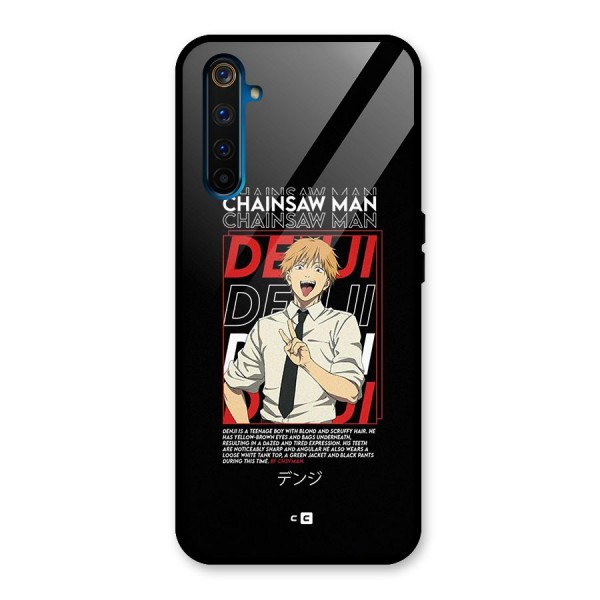 Denji Chainsaw Man Glass Back Case for Realme 6 Pro