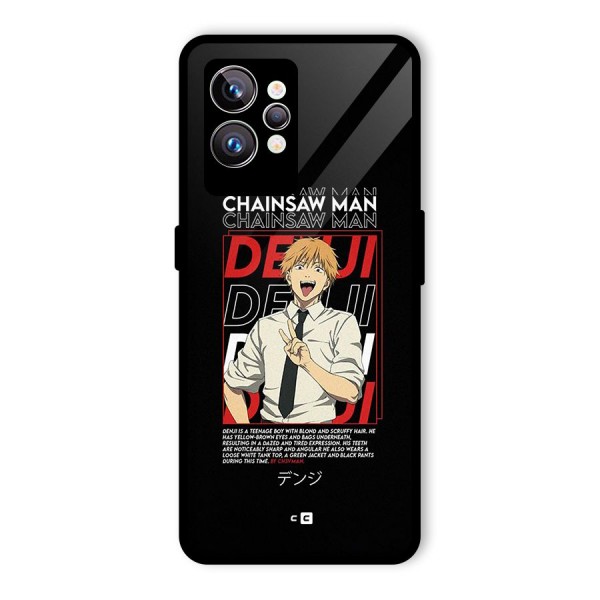 Denji Chainsaw Man Glass Back Case for Realme GT2 Pro