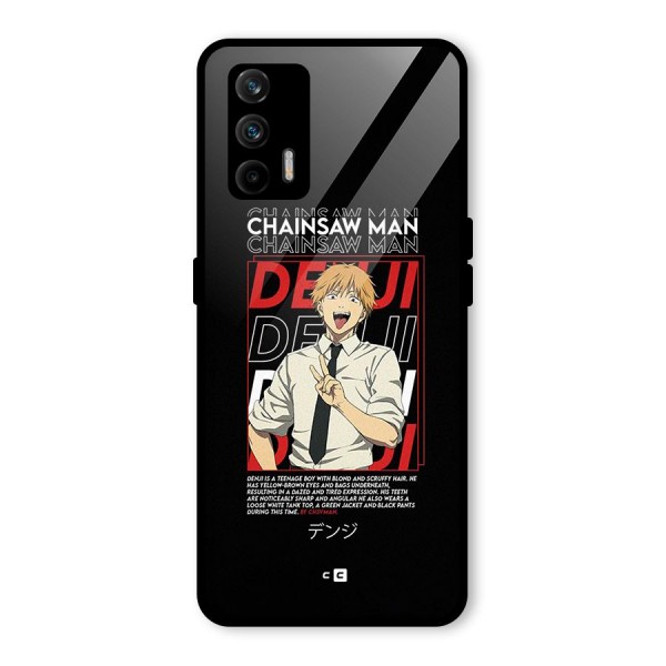 Denji Chainsaw Man Glass Back Case for Realme X7 Max