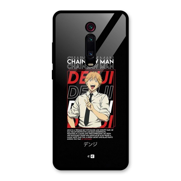 Denji Chainsaw Man Glass Back Case for Redmi K20 Pro