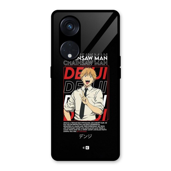 Denji Chainsaw Man Glass Back Case for Reno8 T 5G