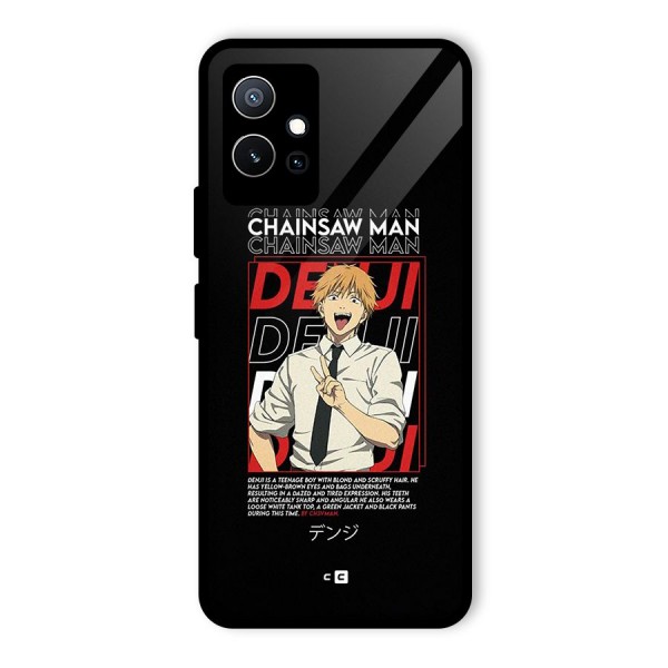 Denji Chainsaw Man Glass Back Case for Vivo T1 5G