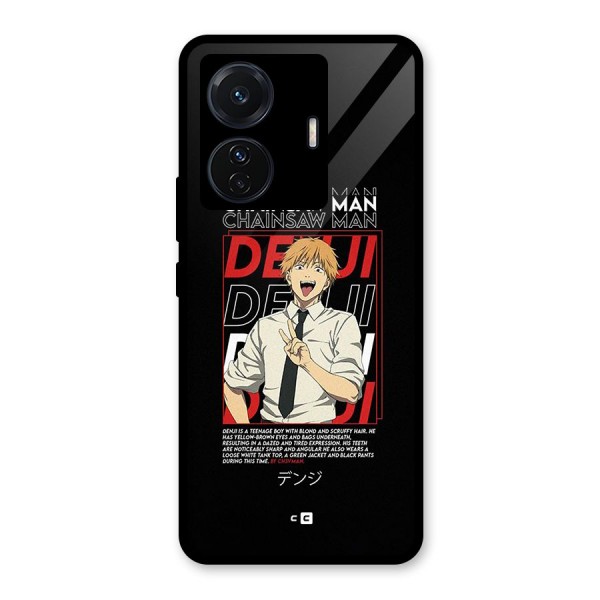 Denji Chainsaw Man Glass Back Case for Vivo T1 Pro