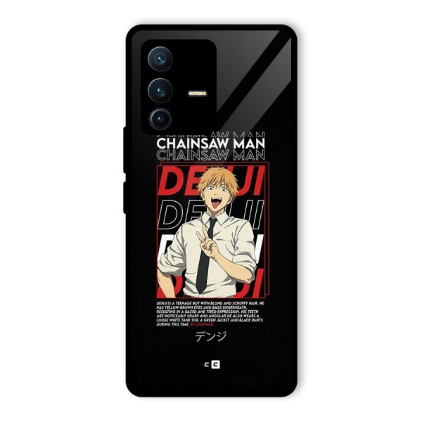 Denji Chainsaw Man Glass Back Case for Vivo V23 Pro