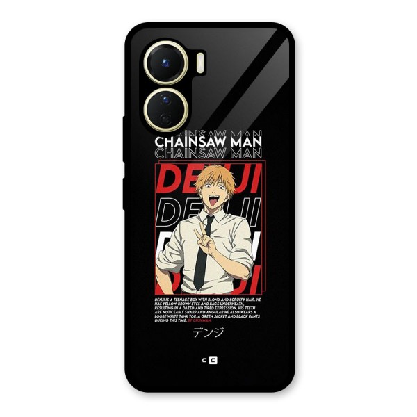 Denji Chainsaw Man Glass Back Case for Vivo Y56