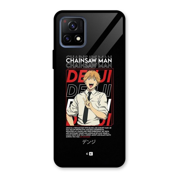 Denji Chainsaw Man Glass Back Case for Vivo Y72 5G