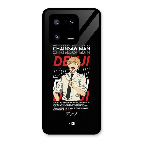 Denji Chainsaw Man Glass Back Case for Xiaomi 13 Pro