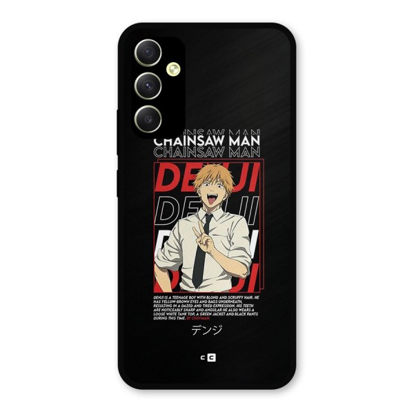 Denji Chainsaw Man Metal Back Case for Galaxy A34