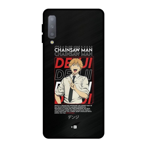 Denji Chainsaw Man Metal Back Case for Galaxy A7 (2018)