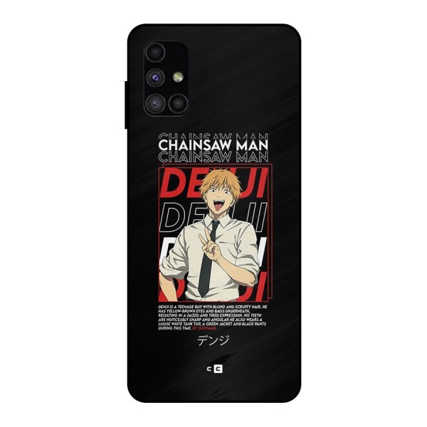 Denji Chainsaw Man Metal Back Case for Galaxy M51