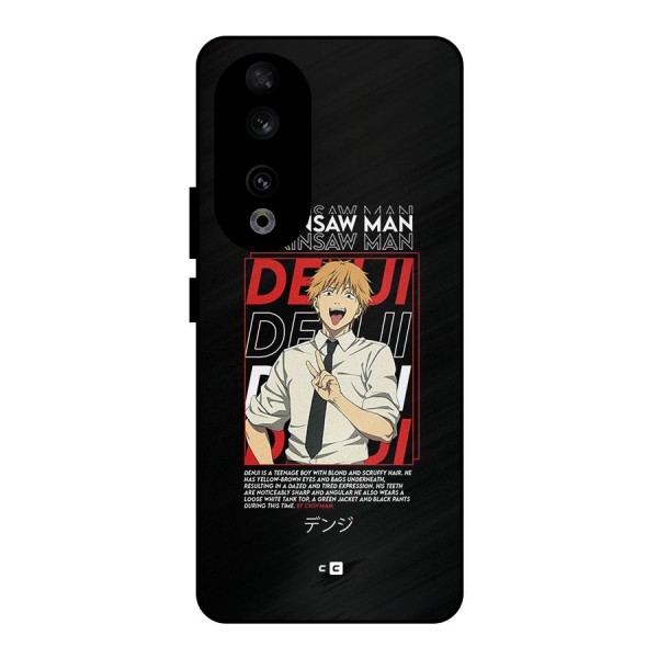 Denji Chainsaw Man Metal Back Case for Honor 90