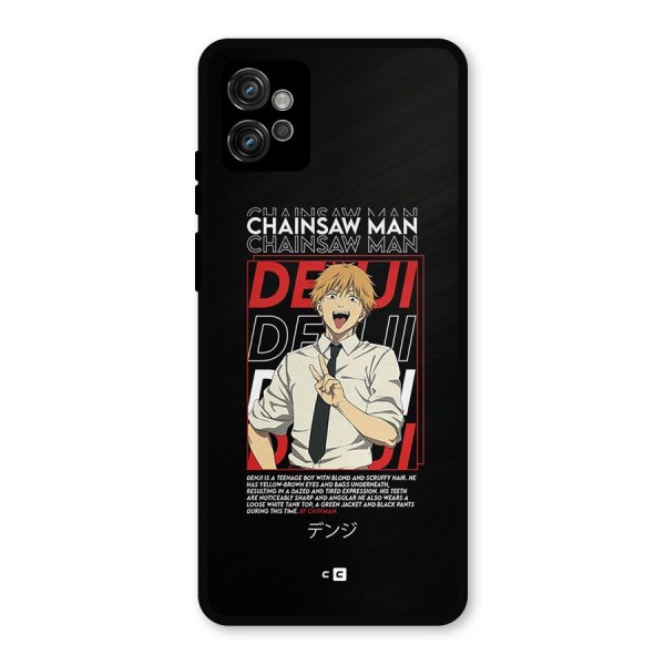 Denji Chainsaw Man Metal Back Case for Moto G32