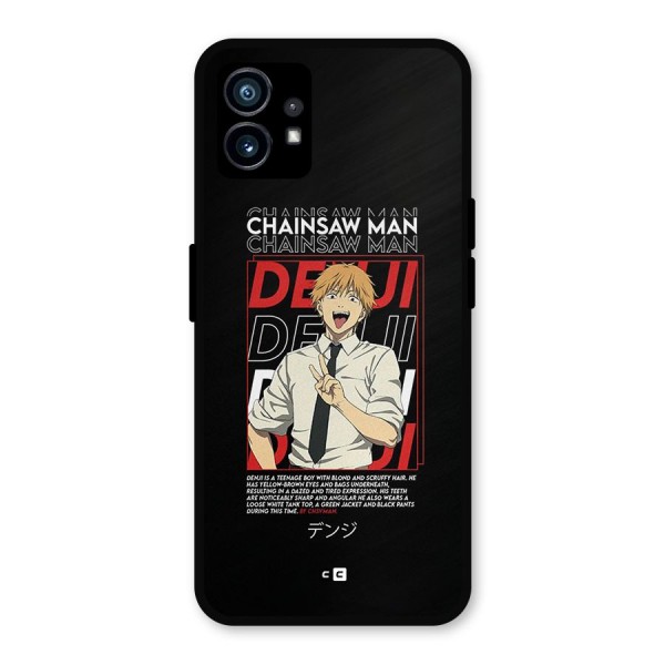 Denji Chainsaw Man Metal Back Case for Nothing Phone 1