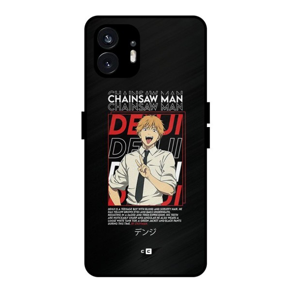 Denji Chainsaw Man Metal Back Case for Nothing Phone 2