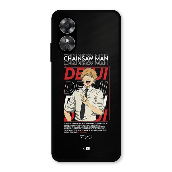 Denji Chainsaw Man Metal Back Case for Oppo A17