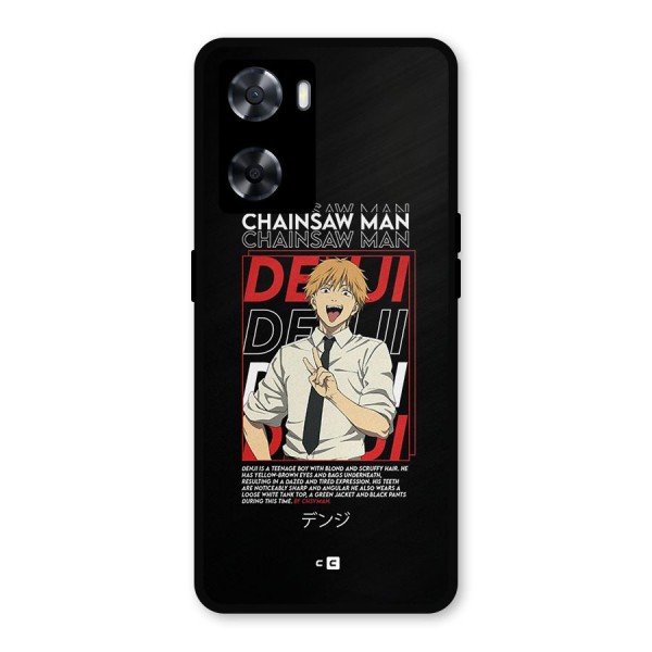 Denji Chainsaw Man Metal Back Case for Oppo A57 2022